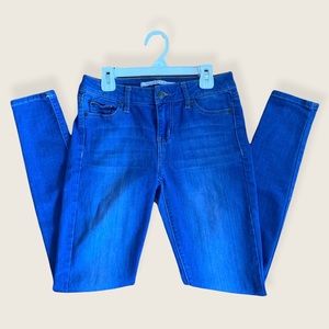 Mid Rise Blue Skinny Jeans